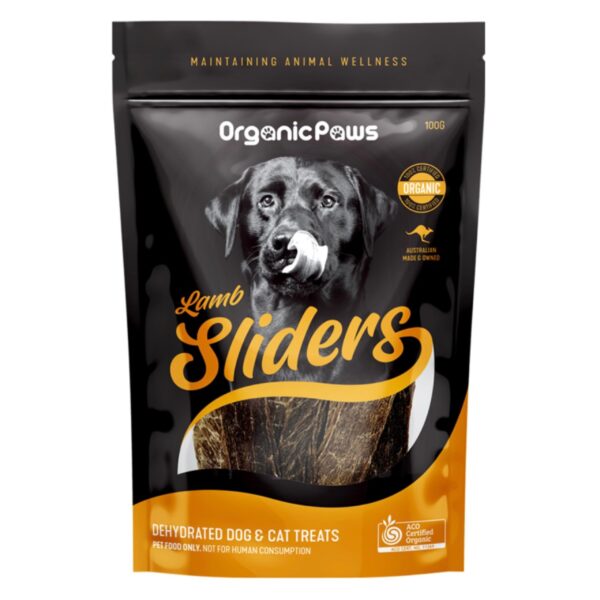 Organic Lamb Sliders by Organic Paws 100g